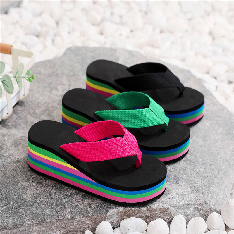 Embroidery Garments - Damen Strandpantoletten Sommer Rutschfeste Schuhe Damen