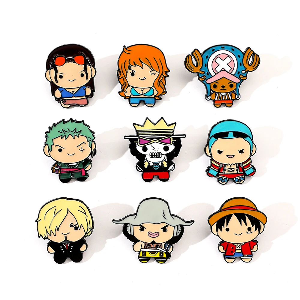 Embroidery Reddit - 9 Stück Kreative Cartoon-Broschen Anime ONE