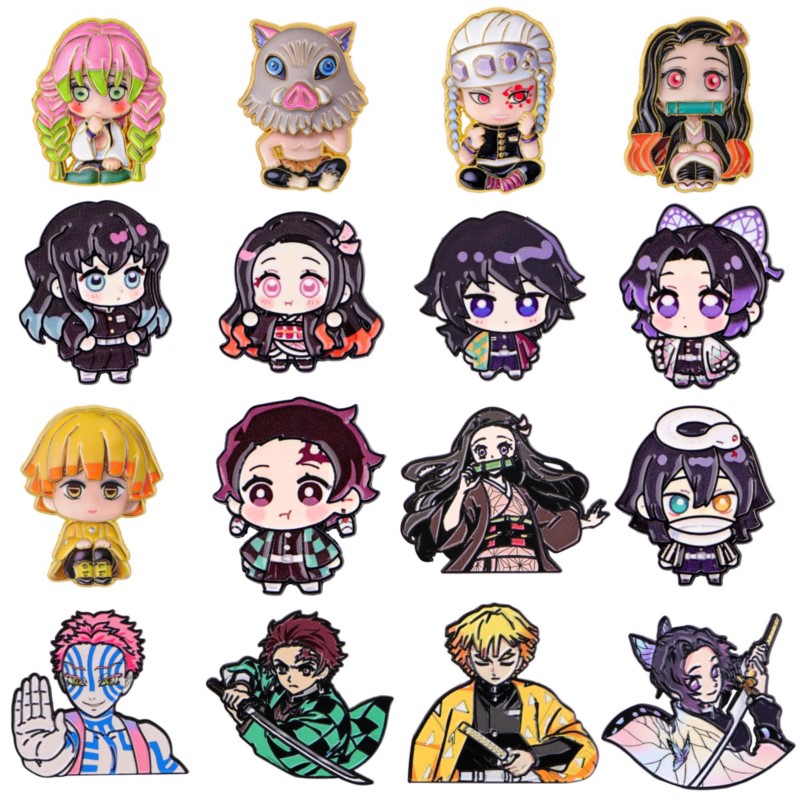 Embroidery Reddit - Niedliche Q-Version Kimono Cartoon-Charakter Emaille-Pins Anime-Figur