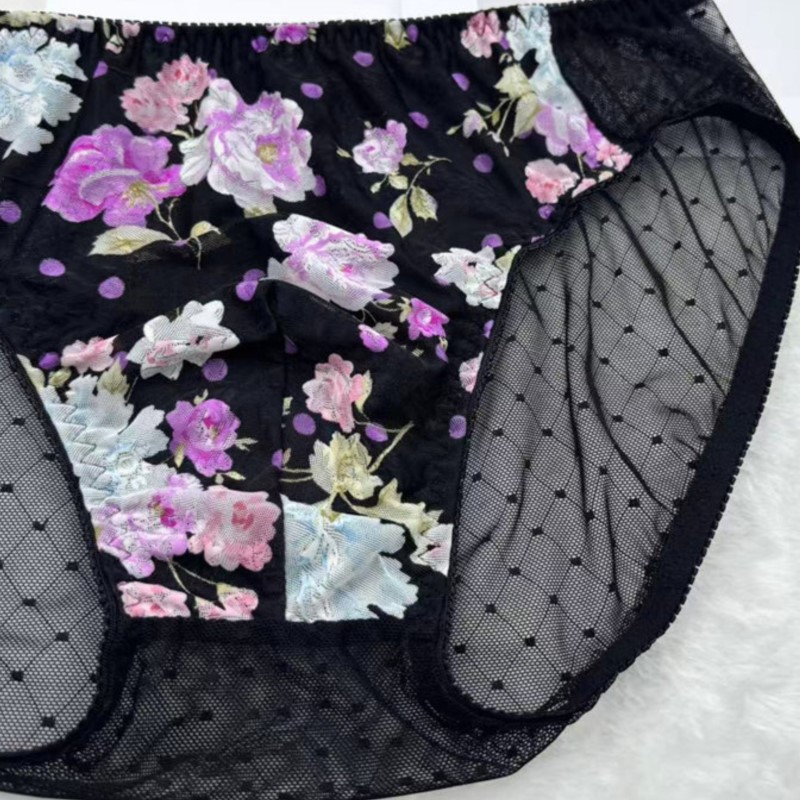 Embroidery Bag - Herren-Slip mit Blumenstickerei, Sexy Sissy-Unterwäsche aus