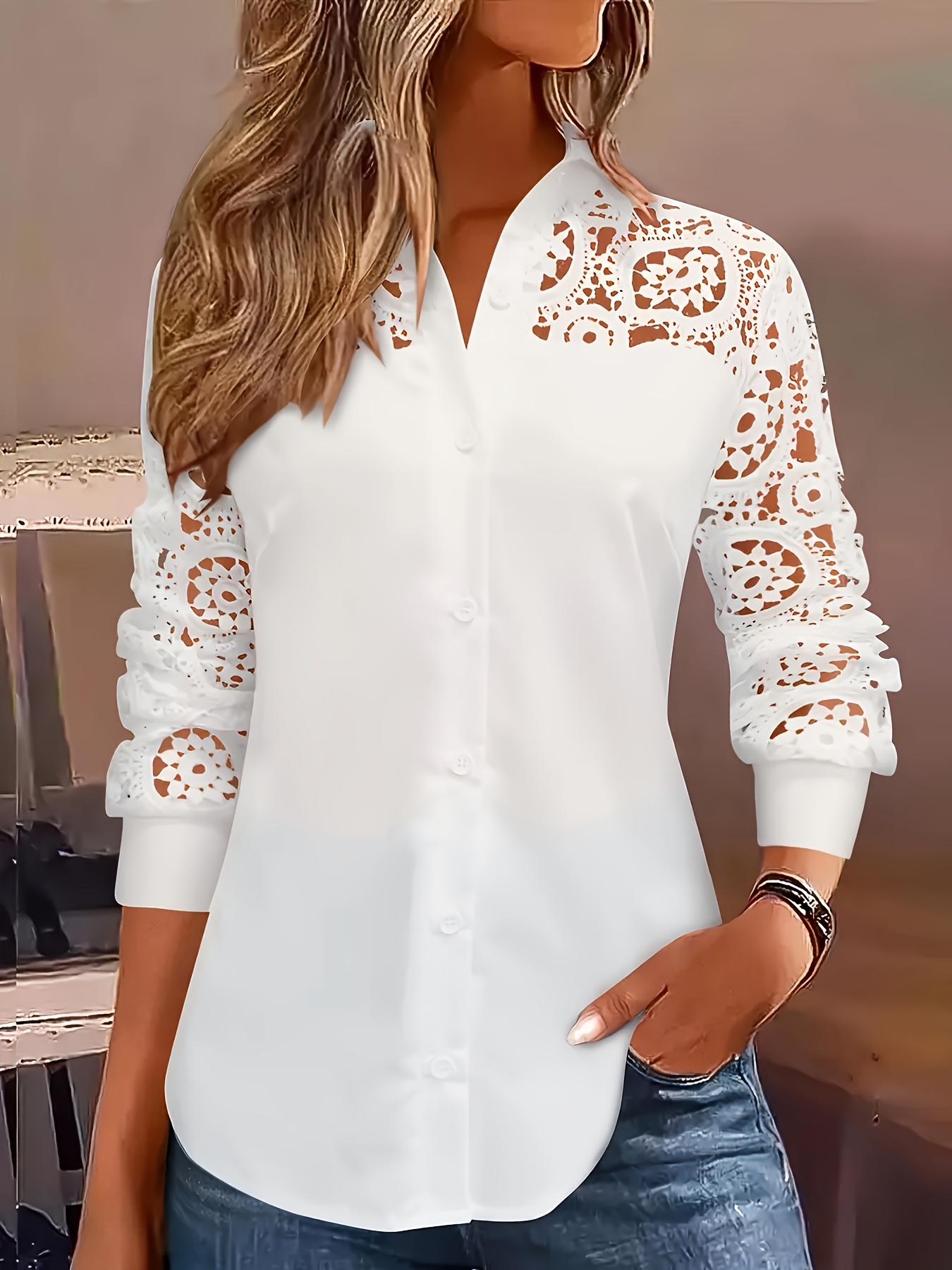 Temperament Lose Frau Hemd Mod – Embroidery Online Bewertung und Preis