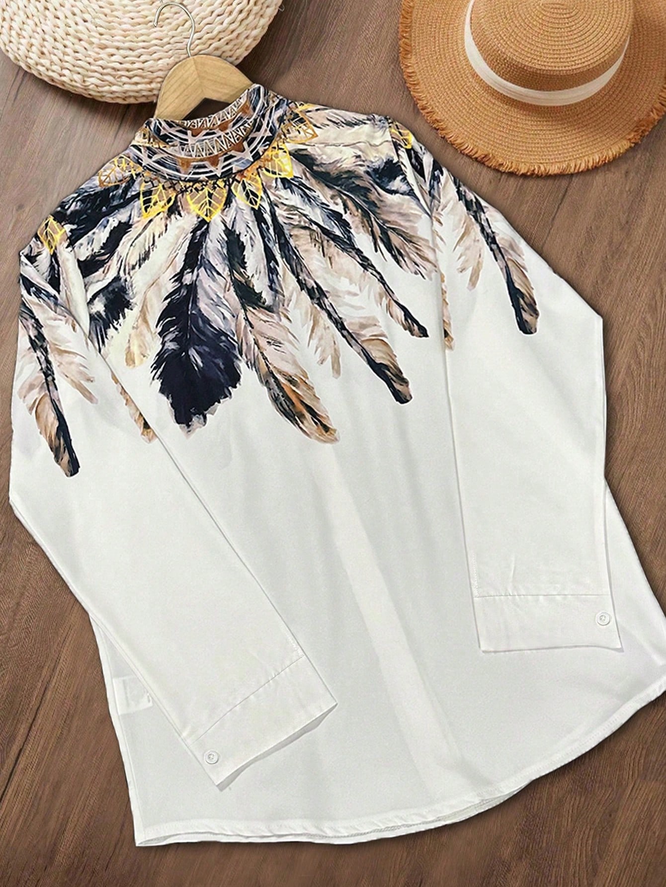 Modisches Slim-Fit-Langarmshir – Embroidery Online Bewertung und Preis