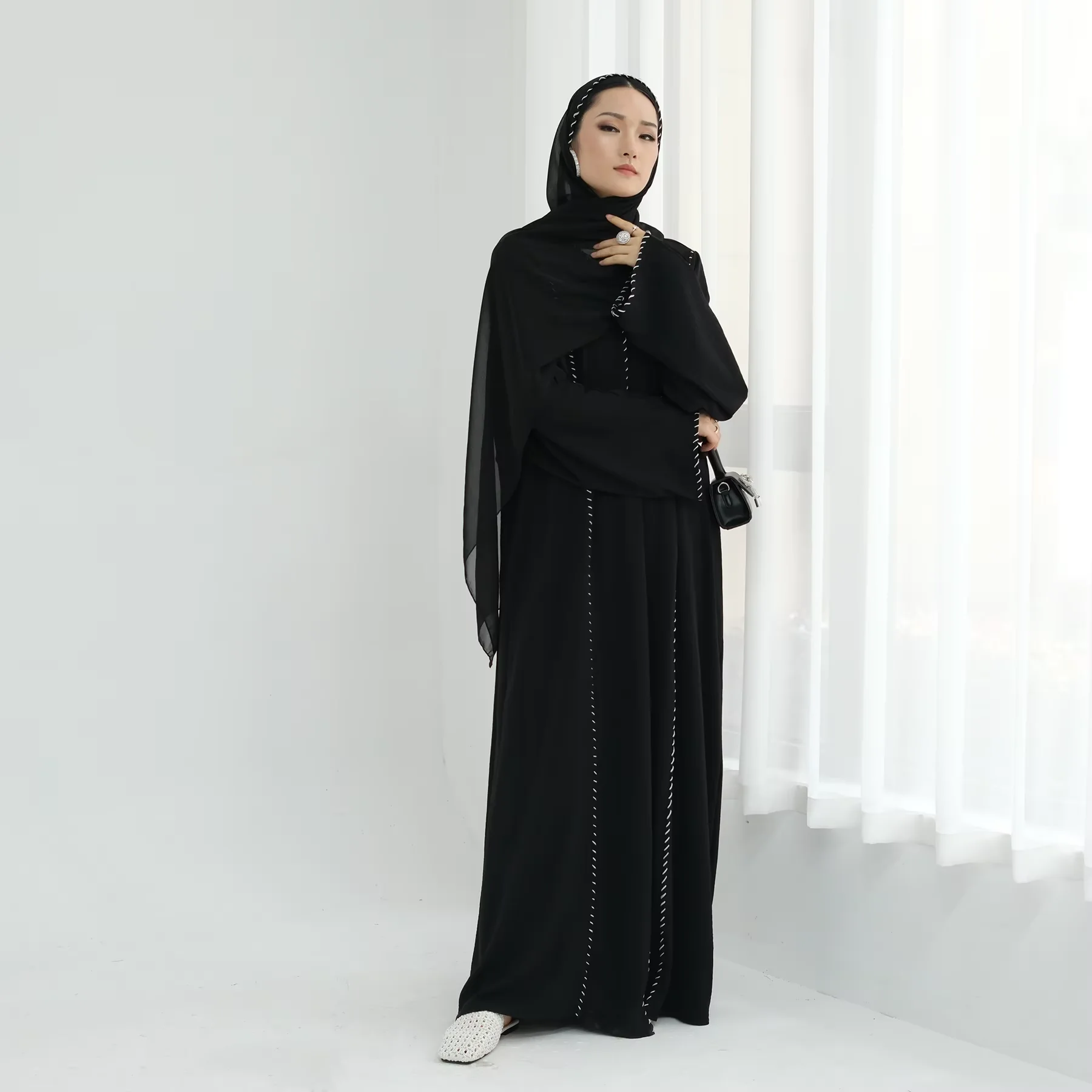 Dubai Abaya Luxus-Kimono-Cardi – Embroidery Kebaya Bewertung und Preis