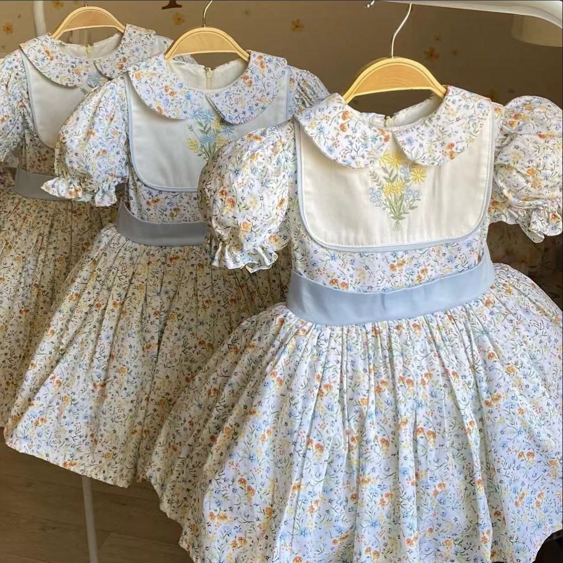 0-12Y Baby Mädchen Sommer Blum – Embroidery Yellow Dress Bewertung und Preis