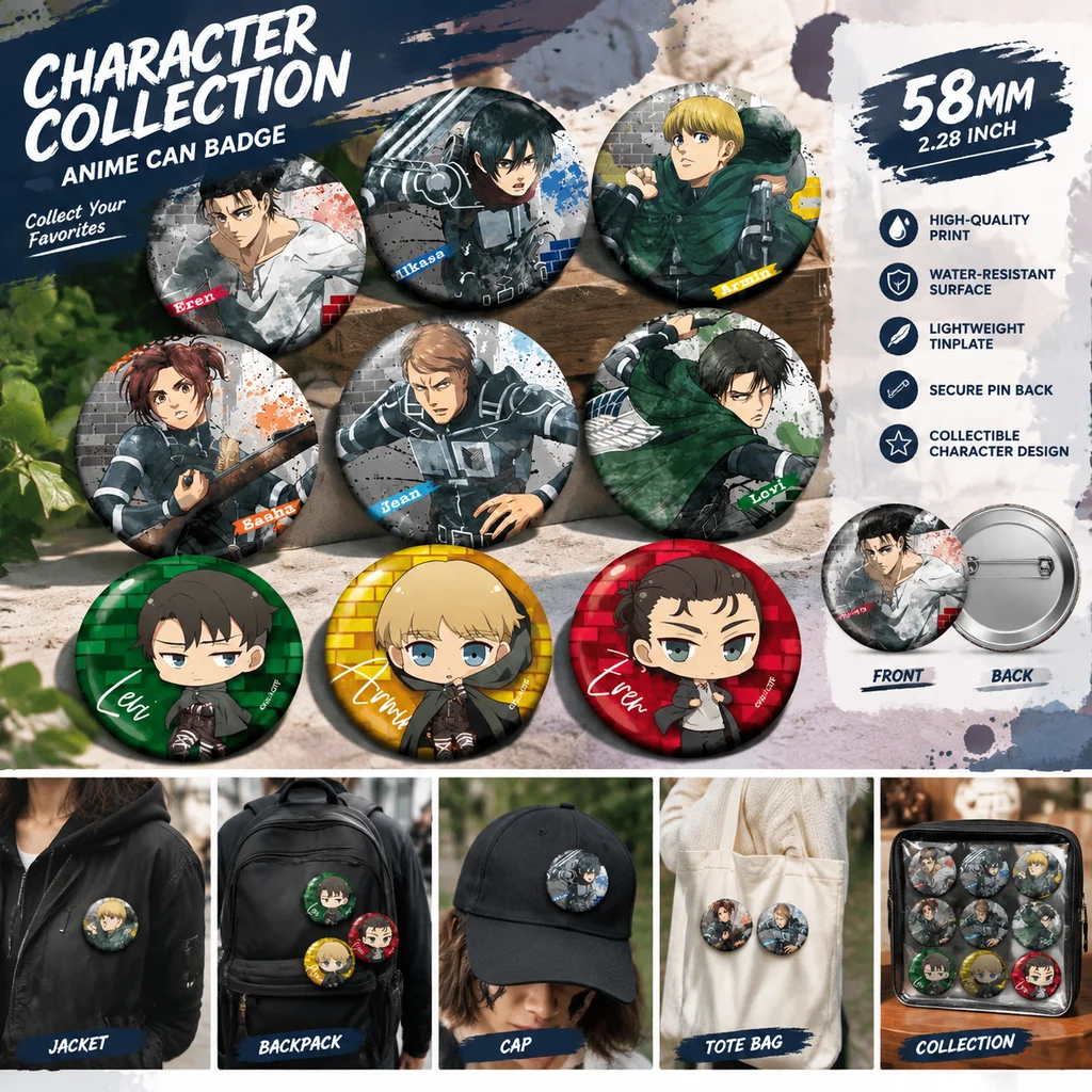 Attack on Titan Anime Merchand – Embroidery Reddit Bewertung und Preis