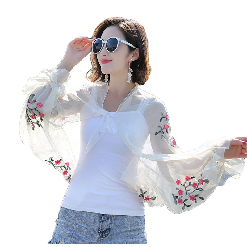 2023 sommer Neue Frauen Lange  – Embroidery Cotton Shirt Bewertung und Preis