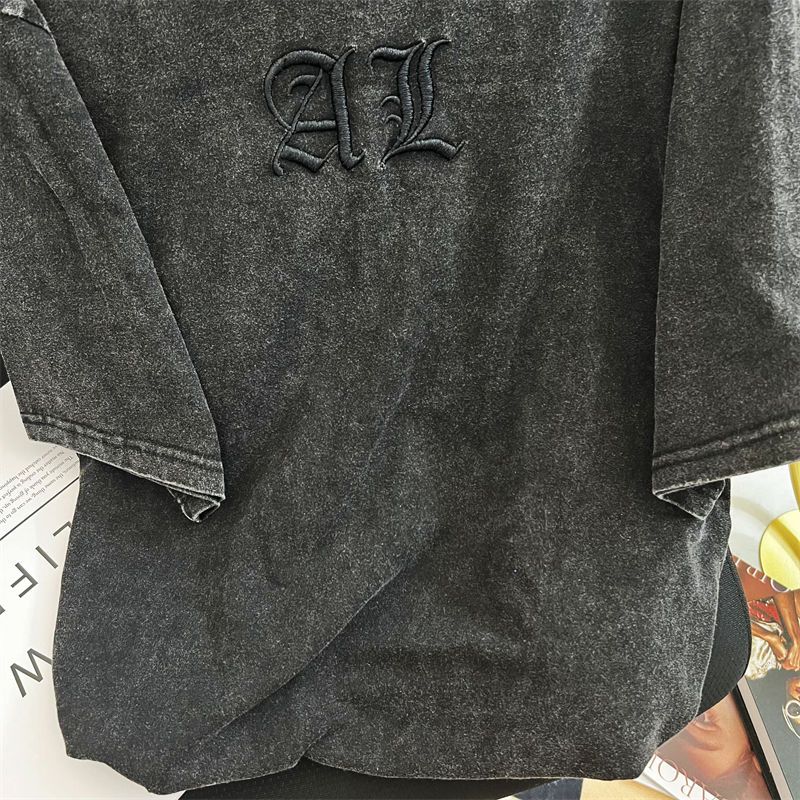 Vintage Kunst klassische Brief – Embroidery Cotton Shirt Bewertung und Preis