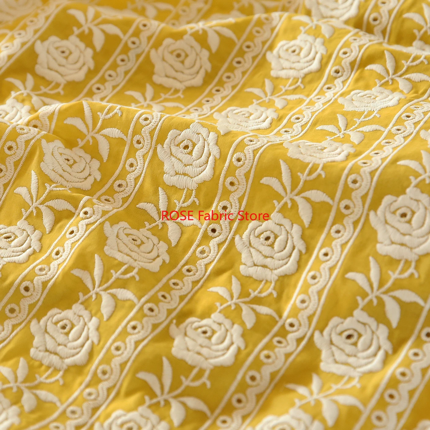 Französische Baumwolle, gelbe  – Embroidery Yellow Dress Bewertung und Preis