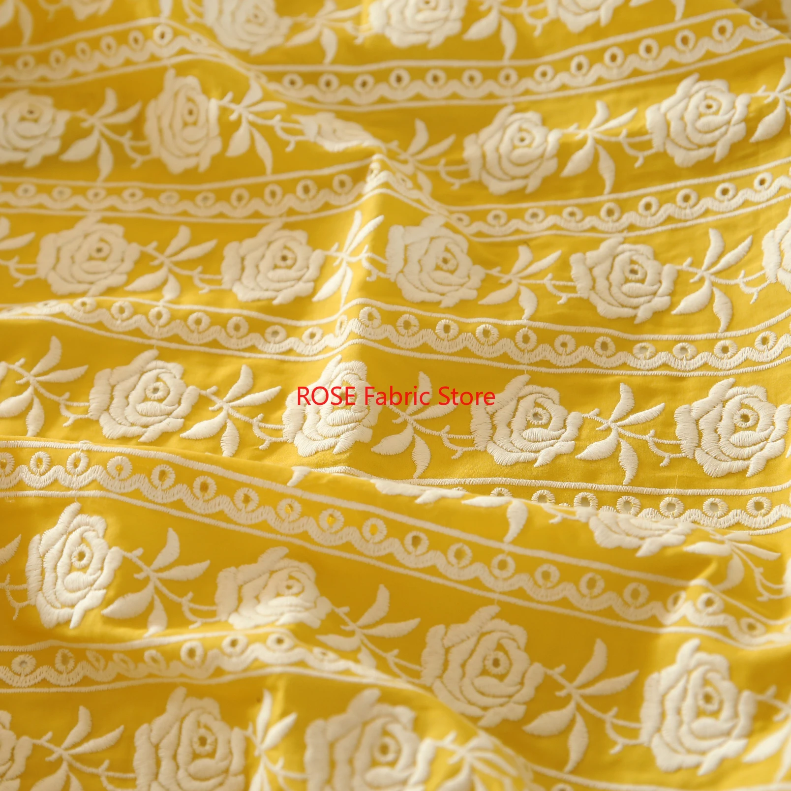 Französische Baumwolle, gelbe  – Embroidery Yellow Dress Bewertung und Preis