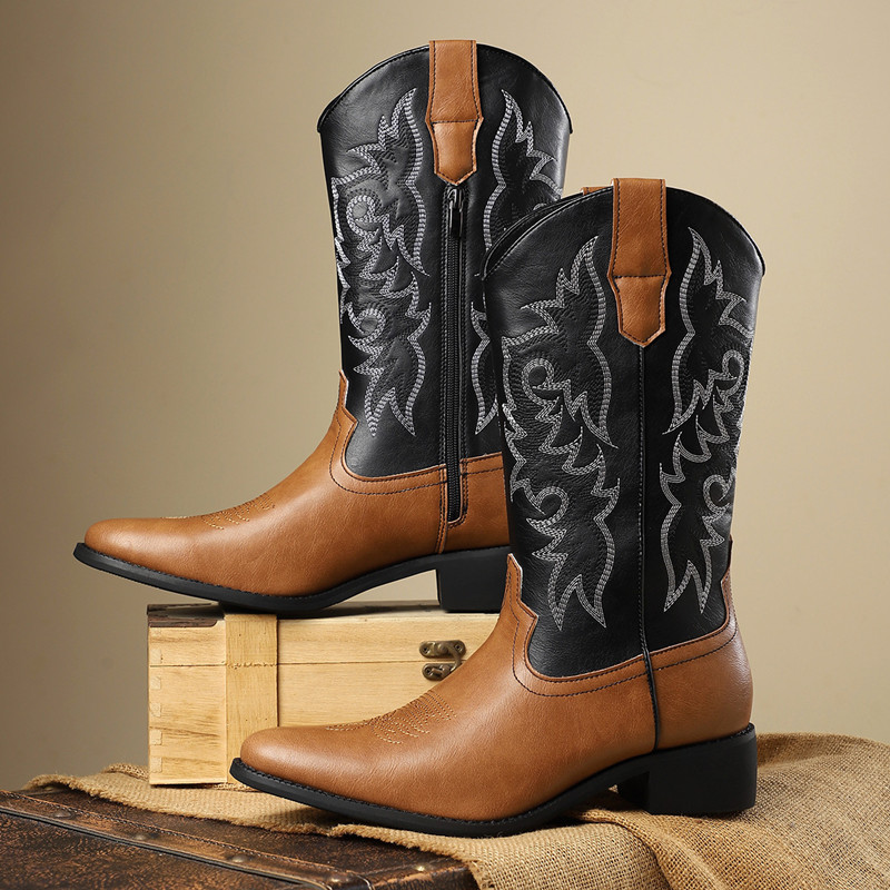 NEUE Herren Hohe Stiefel mit S – Embroidery Garments Bewertung und Preis