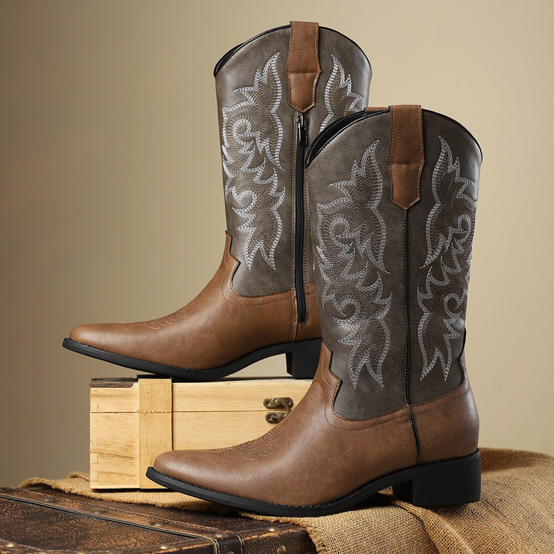 NEUE Herren Hohe Stiefel mit S – Embroidery Garments Bewertung und Preis